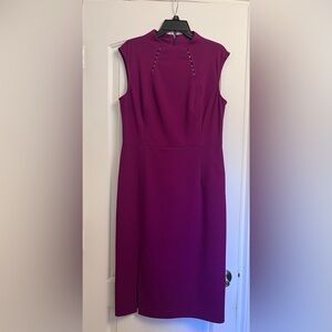 Macy's Vibrant Purple Midi Dress